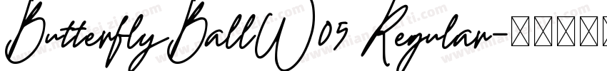 ButterflyBallW05 Regular字体转换